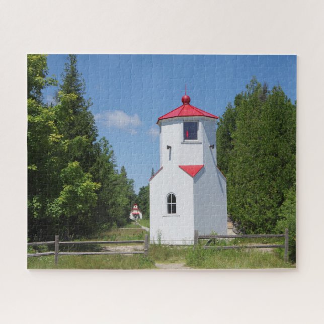 Baileys Harbour Range Lights Jigsaw Puzzle (Horizontal)
