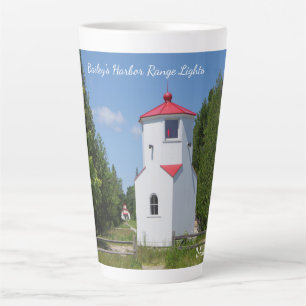 Bailey's Harbour Range Lights Latte Mug