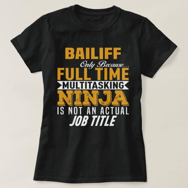 Bailiff T-Shirt (Design Front)