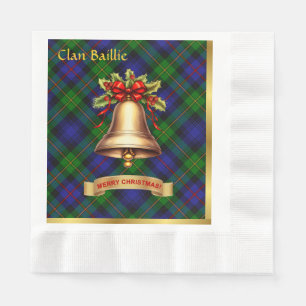 Baillie Personalized Tartan Christmas Napkin