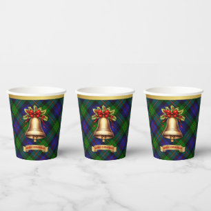 Baillie Personalized Tartan Christmas Paper Cups