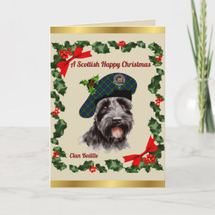 Baillie Scottie Dog Personalized Xmas Card