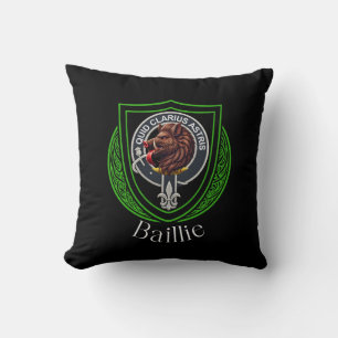 Baillie Scottish Clan Crest Throw Pillow
