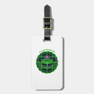 Baillie Scottish Tartan Celtic Thistle Luggage Tag