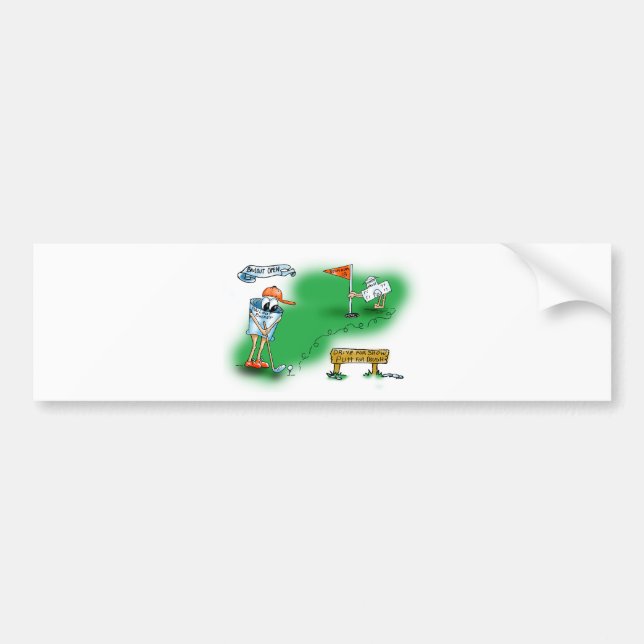 Bailout Open - Golf Bumper Sticker (Front)