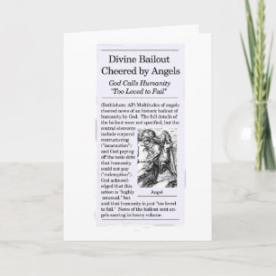 "Bailout Theme" Christmas Card