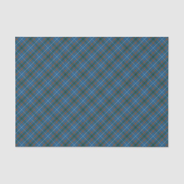 Bain Clan Scottish Tartan Plaid Pattern Tissue Paper (Front)