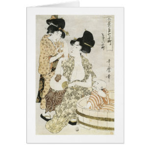 Bain d'été, Utamaro, années 1800