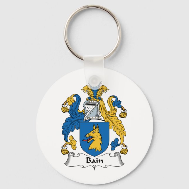Bain Family Crest Keychain (Front)