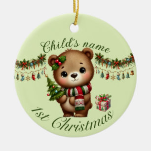 Bain mignon dans le thème de Noël Ornement