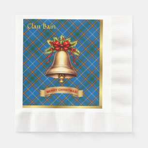 Bain Personalized Tartan Christmas Napkin
