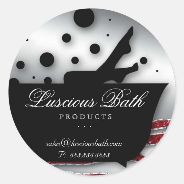 Bain Sticker Clou Salon Bubbles Pedicure Parties s (Devant)
