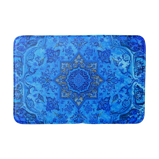 Bain Style de tapis persan en bleu (Devant)