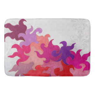 Bain Tapis de flamme Abstrait