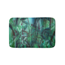 Tapis en bambou de salle de bains de conception