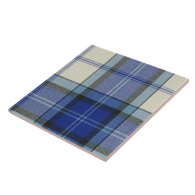 Baird Dress Blue Tartan Plaid Tile (Side)