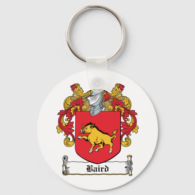 Baird Family Crest Keychain (Front)