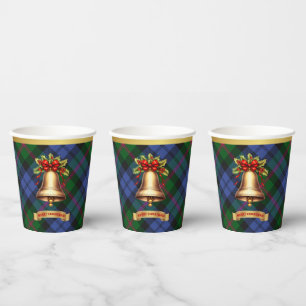 Baird Personalized Tartan Christmas Paper Cups