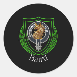 Baird Scottish Clan Crest Classic Round Sticker