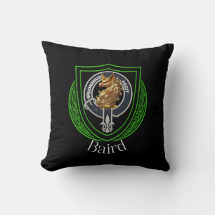 Baird Scottish Clan Crest Throw Pillow