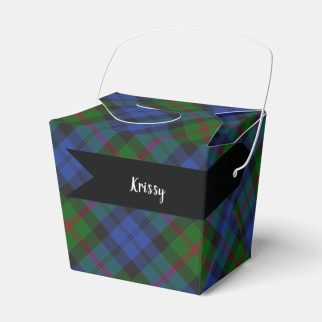 Baird Scottish Tartan Plaid Pattern Favor Box (Front Side)