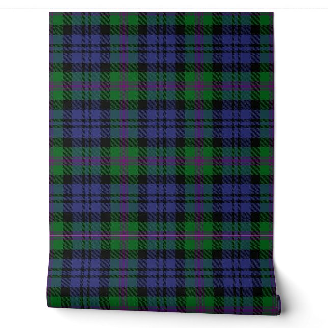 Baird Tartan Plaid Scottish Clan Wallpaper (Unrolling)