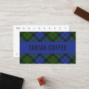 Baird Tartan Punchcard Loyalty Card