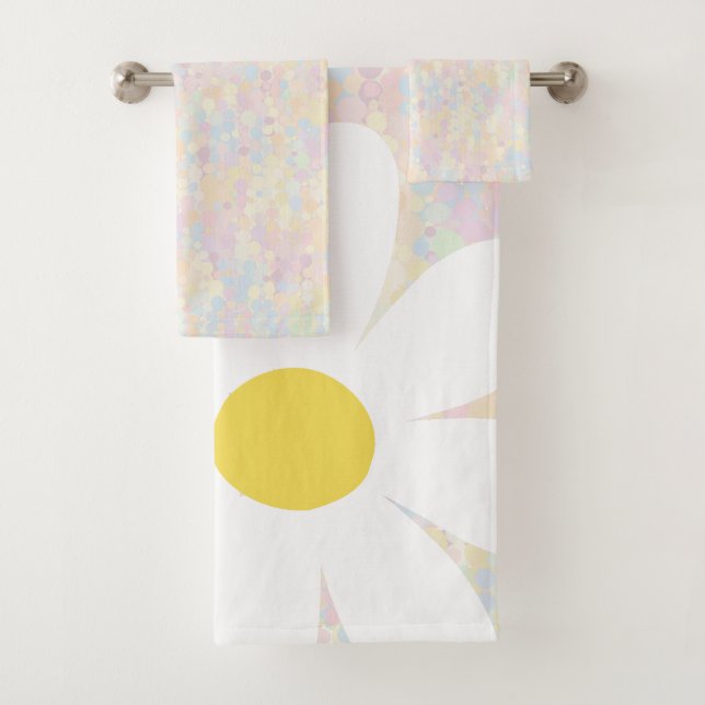 Baise blanche avec points pastel (En situation)