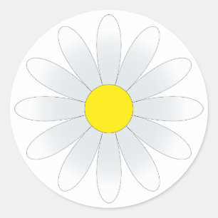 Baise blanche sur Sticker rond classique blanc