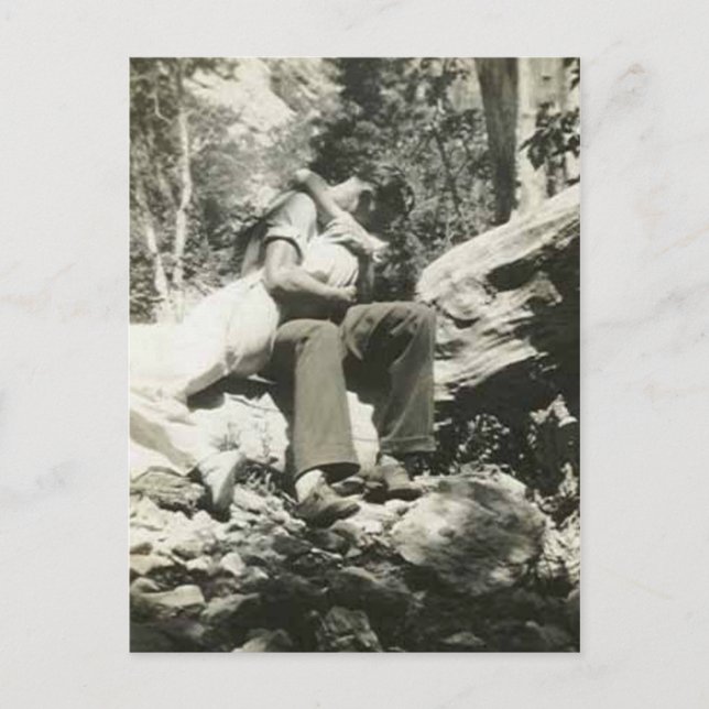 Baiser dans les bois carte postale (Devant)