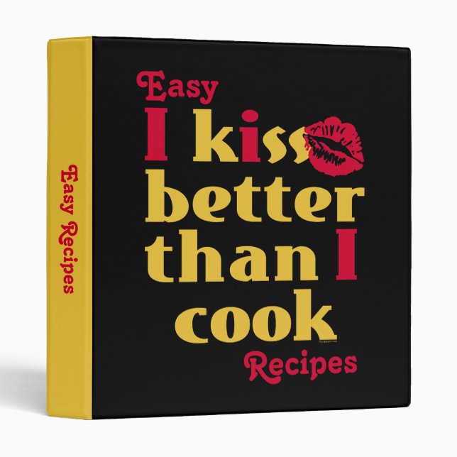 Baiser meilleur que le classeur de recette de (Devant/Côté)