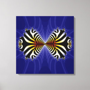 Baiser Zèbre poisson Abstrait sur toile enveloppée