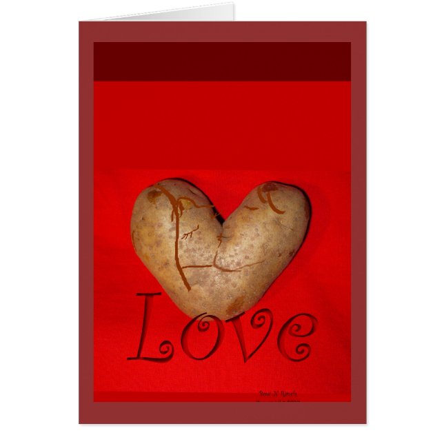 Baisers de la pomme de terre d'amour de couples (Devant)