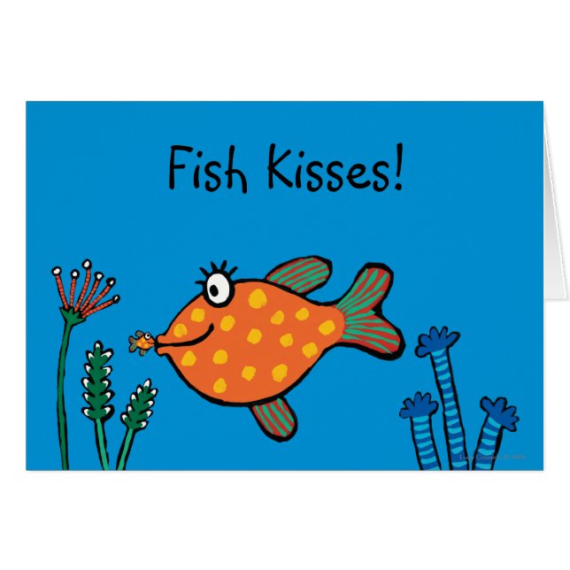 Baisers de poissons de maman et de bébé (Devant horizontal)