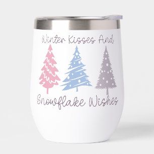 Baisers d'hiver et wis de flocon