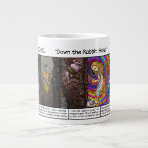 Baisse du trou du lapin Grosse tasse de café