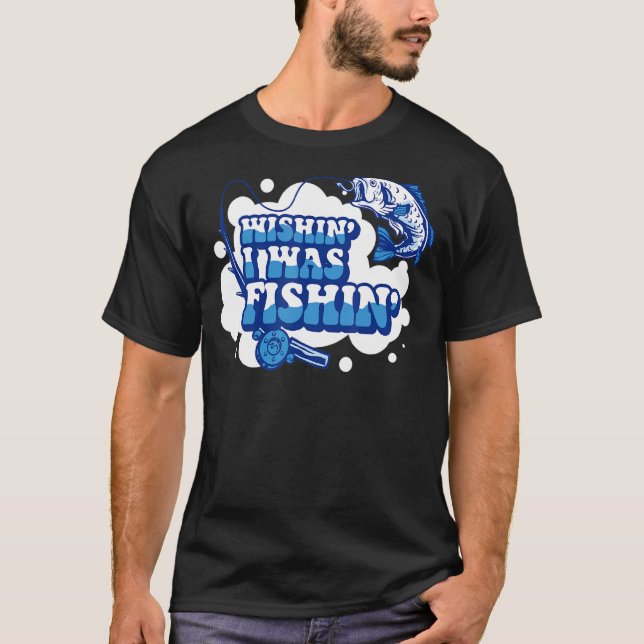 Bait The Bigger Fish Hooked Fishing Catch T-Shirt (Front)