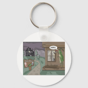 Baits Motel Funny Fishing Cartoon Gifts & Tees Keychain