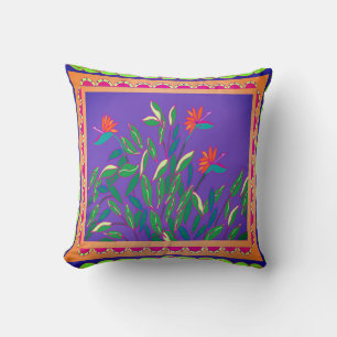 Baja Bird of Paradise Throw Pillow