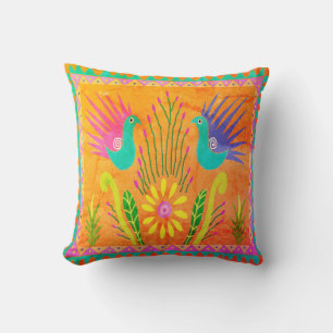 Baja Birds Throw Pillow