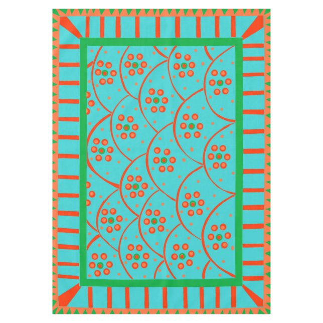 Baja Blooms Tablecloth (Front)