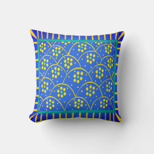 Baja Blooms Throw Pillow