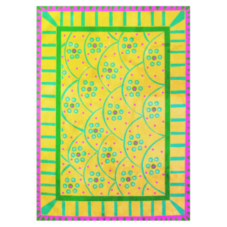 Baja Blooms Vintage Tablecloth