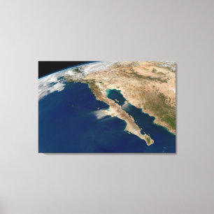 Baja California And The Pacific Coast Of Mexico. Canvas Print