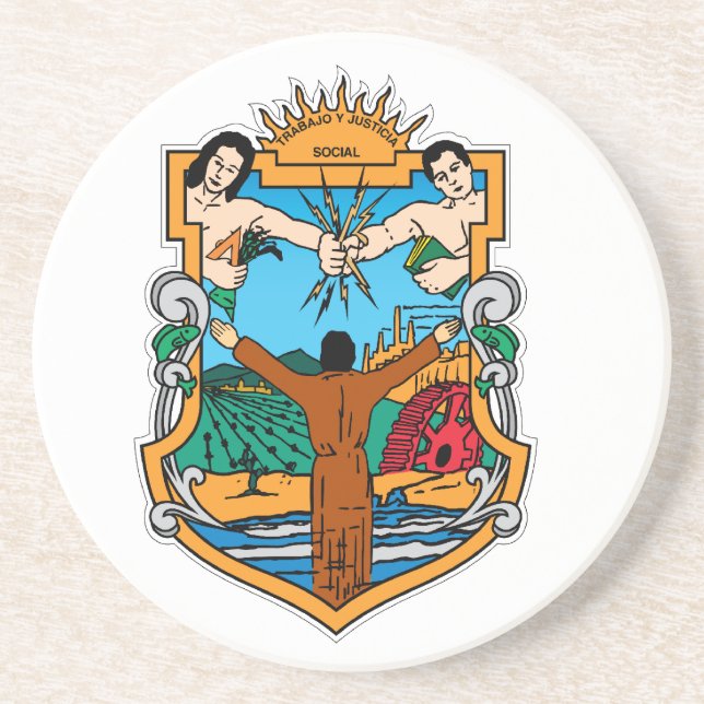 Baja California, Mexico flag Coaster (Front)