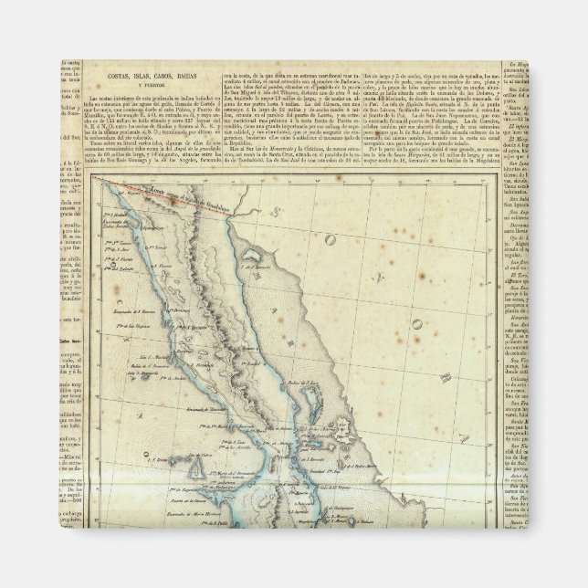 Baja California, Mexico Magnet (Front)