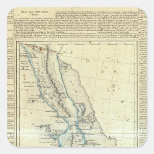 Baja California, Mexico Square Sticker