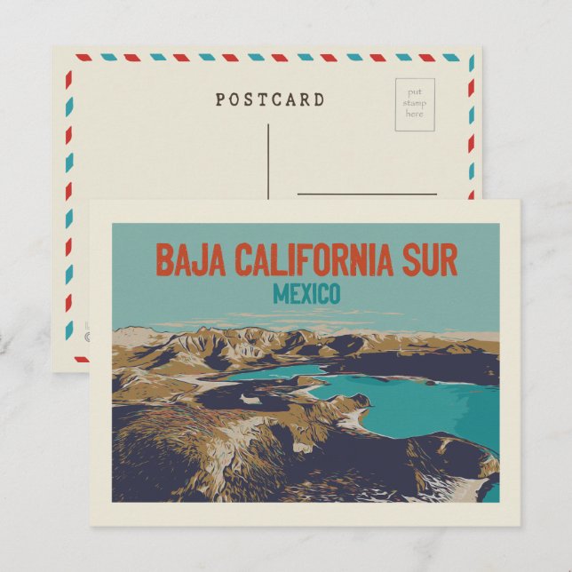 Baja California Sur lanscape, Mexico Postcard (Front/Back)