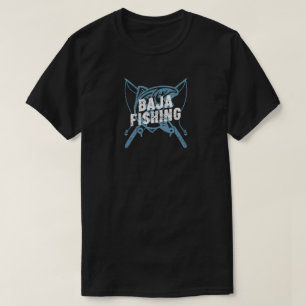 Baja Fishing logo style T-Shirt
