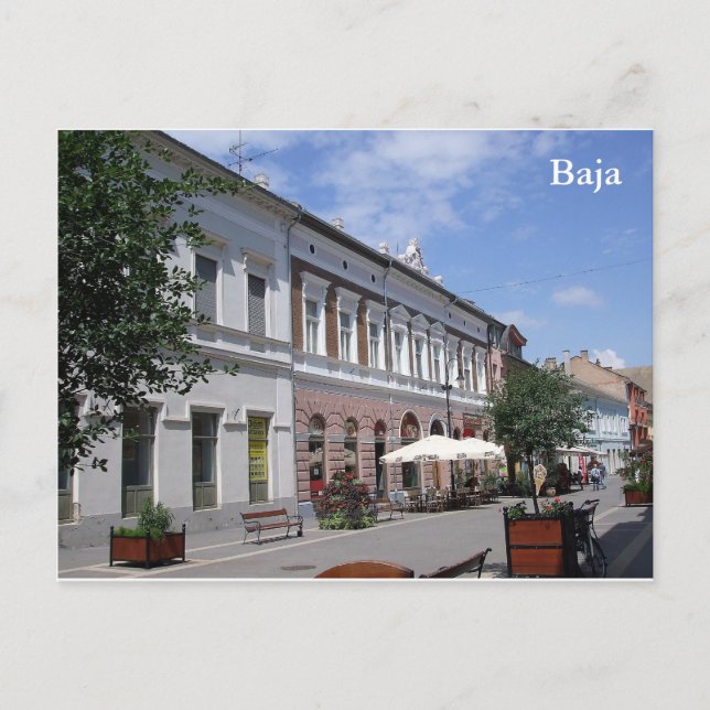 Baja - Hungary Postcard (Front)